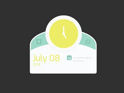 Date and Time Rebound clock date rebound time widget