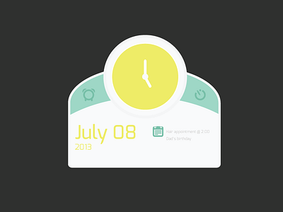 Date and Time Rebound clock date rebound time widget