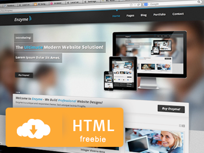 Free HTML Theme - Enzyme download enzyme ethemes free free theme freebie html template theme