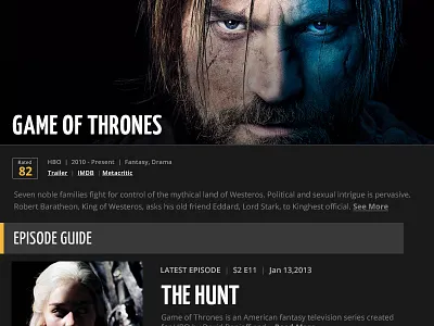 Profile Page black gray large images profile type ui yellow