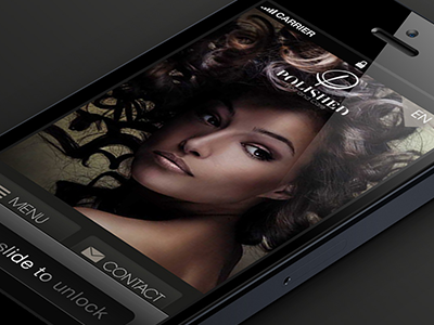 Polished design hair hairdresser mobile paris ui web