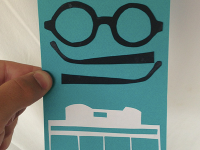 Le Corbusier, Villa Savoye glasses illustration lecorbusier papercut villasavoye