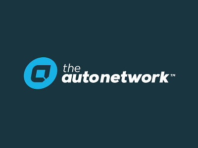 The Auto Network Logo (Rebrand) auto blue car logo design logo mark navy portfolio sans serif symbol