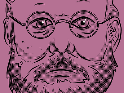 Raleigh St. Clair bill murray halftone illustration manga studio royal tenenbaums tenenbaums wes anderson