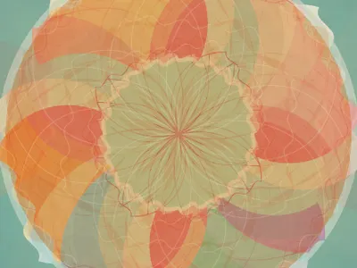 Peonies mandarine patter peonies