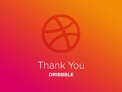 Thank You! dribbble first shot thank you thanks
