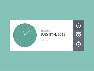 Clock - Rebound clock flat rebound stopwatch ui