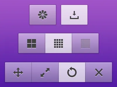 Buttons app buttons glyphs ios