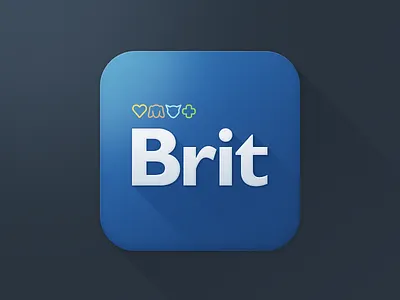 Brit icon [WIP] app application application icon blue brit design icon ios iphone mobile the funtasty
