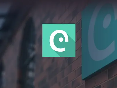 Potential new branding for eSterling branding flat logo long shadow
