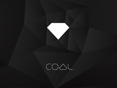 Coal black branding coal design dh diamond shape type typography white