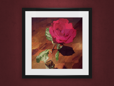 Frame Idea? collage frame photo red rose