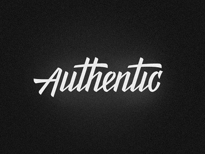 Authentic Themes brush lettering custom lettering lettering logo logotype olga vasik texture typography