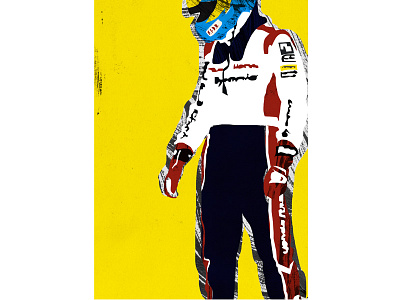 Gordon Shedden british btcc cars collage digital illustration poster shedden yellow