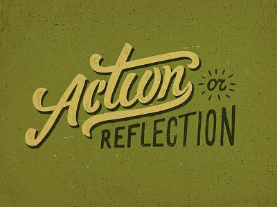 Action Shot action custom lettering lettering logotype olga vasik print texture typography vintage