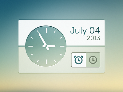 Clock clock ui widget