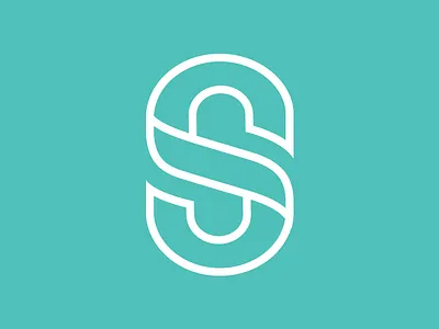 Line style logo brand line logo mark negative style