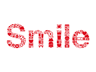 Coca Cola SmileWorld Smile cocacola icon smile typo