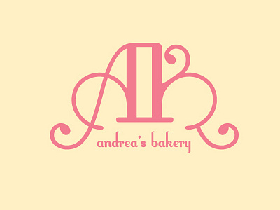 Andrea's Bakery Logo baking logo typography