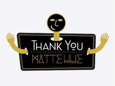 Thank You for the Invite! typography