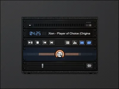 XDJ III WIP (3 of 4) cd cdj dj djx gui interface jog wheel media player mix skin vinyl xion