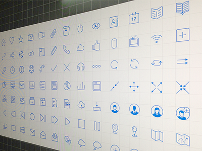 iOS 7 Icons 2 artwork clean design icons ios7 iphone line pefect pixel shape vector