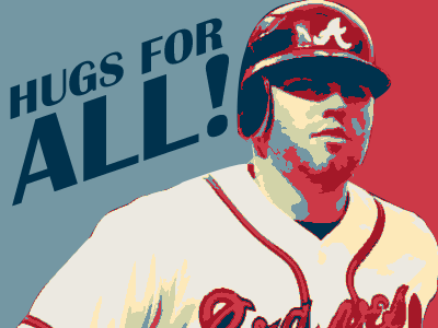 Vote Freeman atlanta baseball braves campaign poster