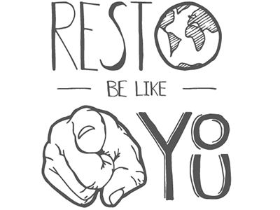 Dn't be like the rest. Be like you handmade poster quote screen printing