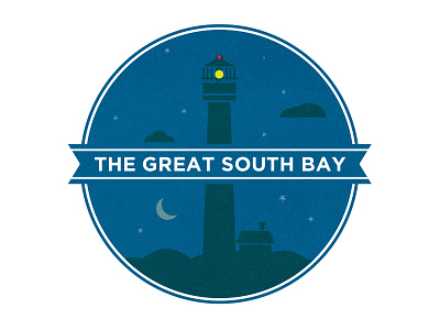 The Great South Bay beach icon lighthouse vector