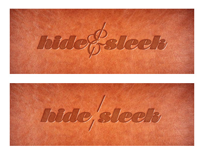 Hide & Sleek leather Stamp