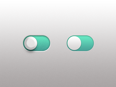 Toggles buttons flat skeuomorphism switches toggles ui