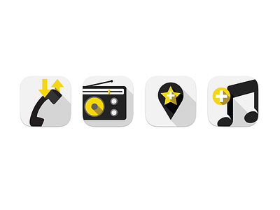In Progress Icons 2 flat icons