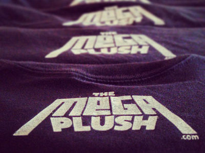 The Mega Plush T-shirt Logo screenprint logo screen print t shirt the mega plush