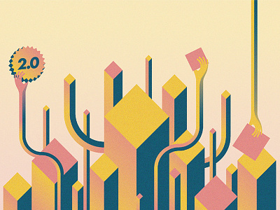 2.0 editorial illustration