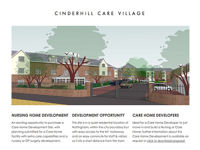 Cinderhill Care Village - Web Site css3 html5 web design web development