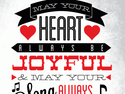 Forever Young Type Poster digital forever young typography