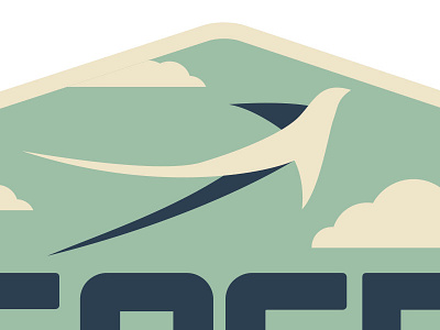 Scissortail badge branding concepting identity logo