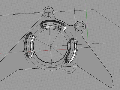 Chain Guard Draft View 1 C Sm 3d illustration 3d illustrator 3d modelling chain guard illustration mountain bike part technical illlustrator technical illustration