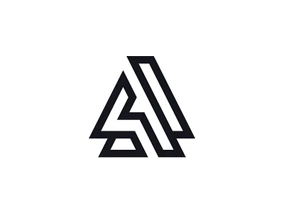 A a badge identity logo mark