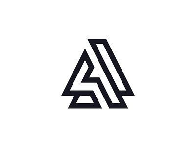 A a badge identity logo mark