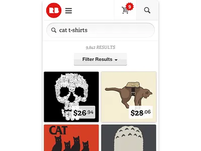 Responsive Search burger filter mobile phone prices responsive search