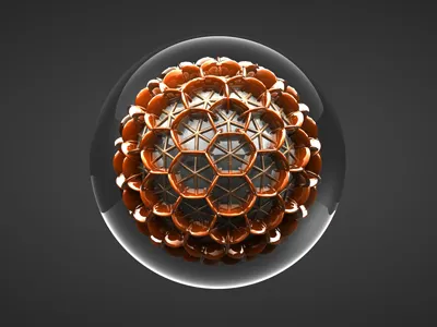 Glass Hive 3d ball glass hive