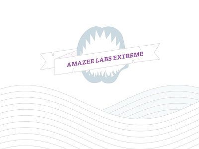 Amazee Labs Extreme banner design extreme graphic ocean parchment sea shark water waves