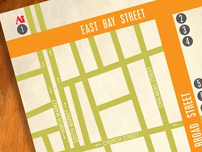 Taste of the Arts - Back charleston maps rackcard