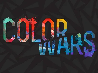 Headline Treatment color headline paint splash type typography