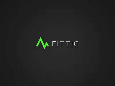 Fittic Logo app branding clean clear fitness identity logo under control