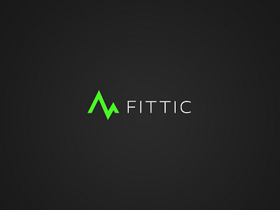 Fittic Logo app branding clean clear fitness identity logo under control