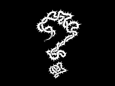 Brutal Question Mark brutal legend heavy metal question mark thorns