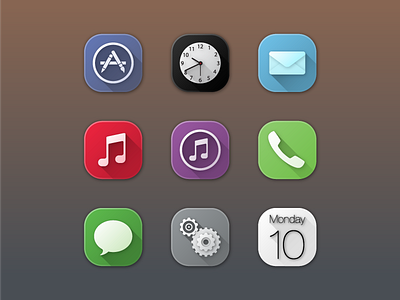 Not so flat! 1/3 icon ios 7 not so flat