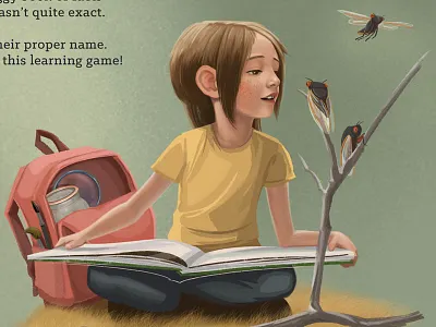 Children's Illustration childrens book illustration insects locust